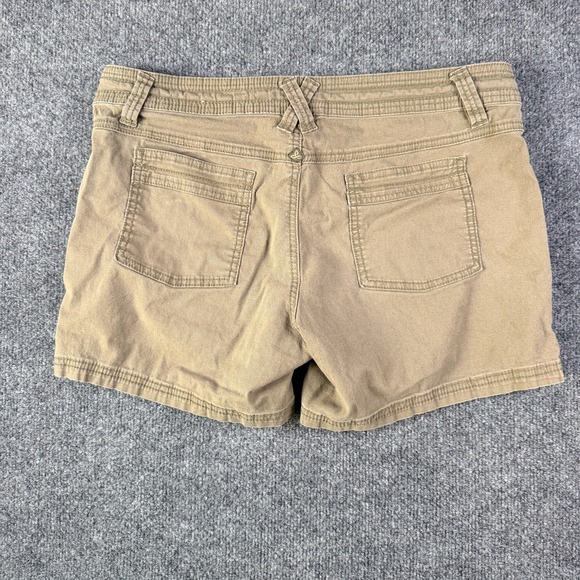 Prana Chino Shorts Womens 12 Olive Cotton Pockets Utility Hiking Outdoors Casual - Picture 5 of 7